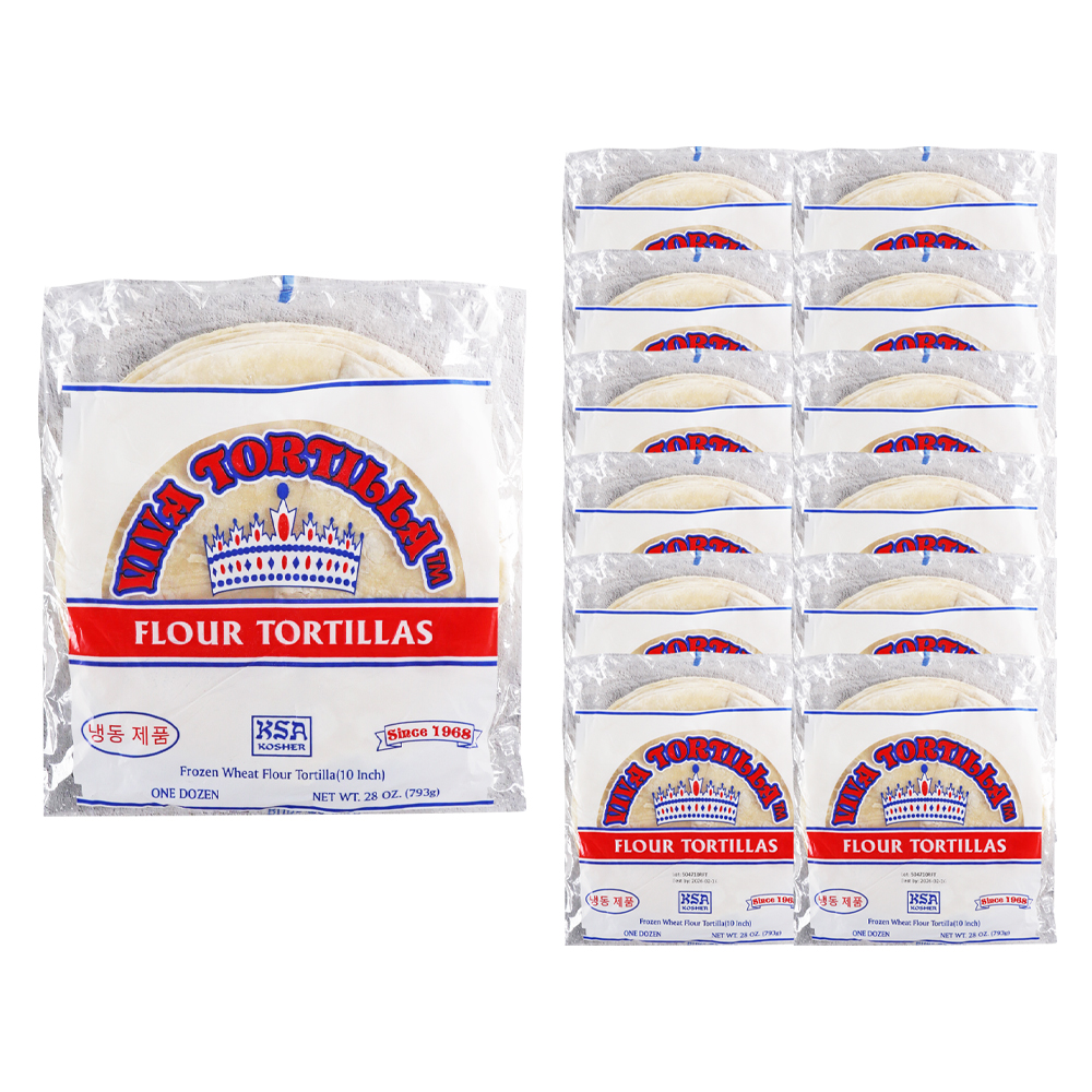 로메로 10인치 밀또띠아 793g(12장) /냉동 한박스 (793g x 12ea)