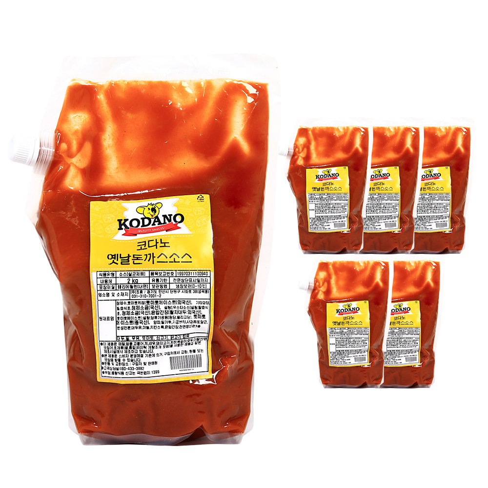 코다노 옛날돈까스소스 2kg /냉장 한박스 (2kg x 5ea)