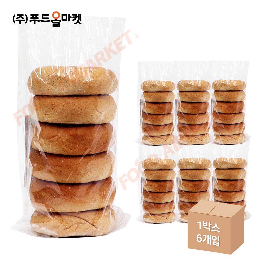 구스 통밀 베이글 660g (110g x 6ea) /냉동 한박스 (660g x 6ea)