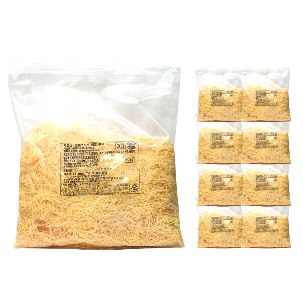 킹스코 엔젤스노우 레드체다(F) 1kg /냉동 한박스 (1kg x 8ea)