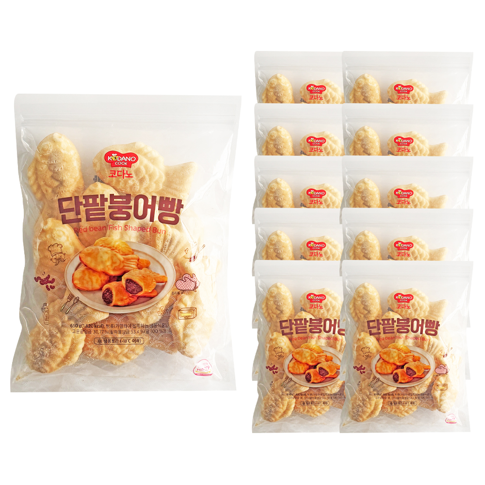 코다노 단팥붕어빵 600g 냉동