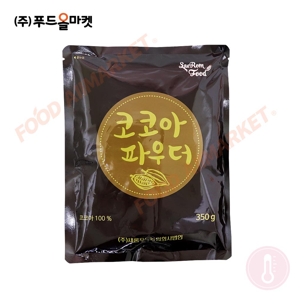 새롬푸드 코코아분말 350g 무가당코코아파우더 100%