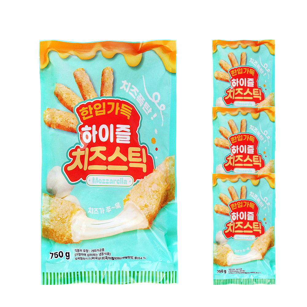 하이즐 치즈스틱 750g /냉동 한박스 750g(25g x 30ea) x 3ea