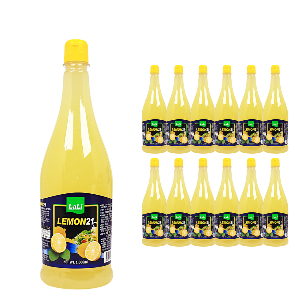 라리 레몬주스 1L/레몬 원액 /레몬 농축액 /레몬즙 한박스 (1L x 12ea)