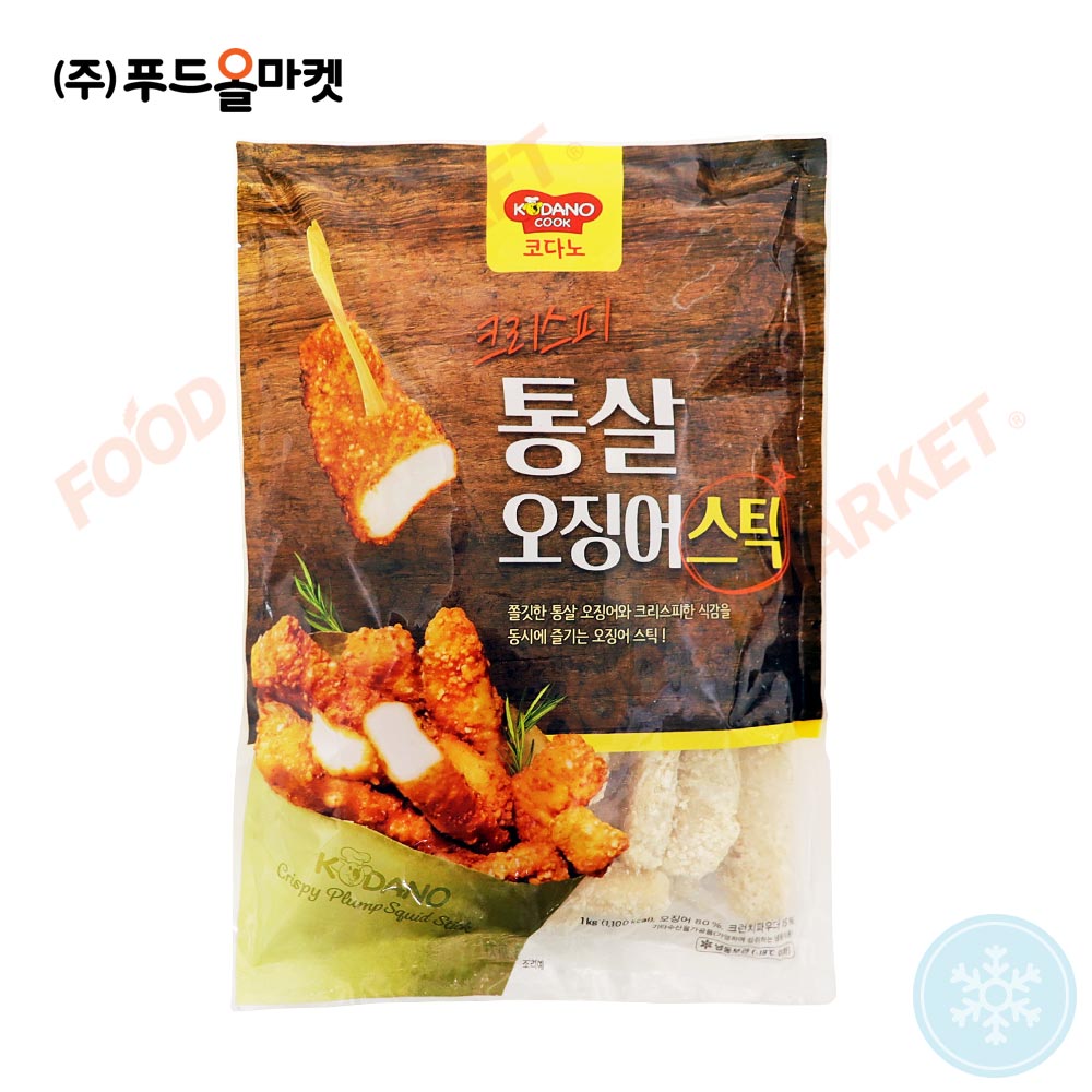 코다노 크리스피 통살 오징어스틱 1kg /냉동