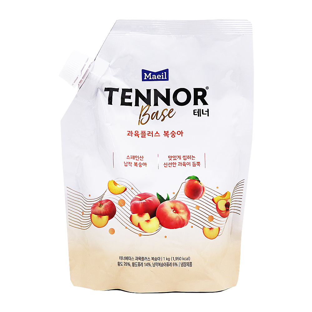 매일 테너베이스 과육플러스 복숭아 1kg-파우치 /냉장