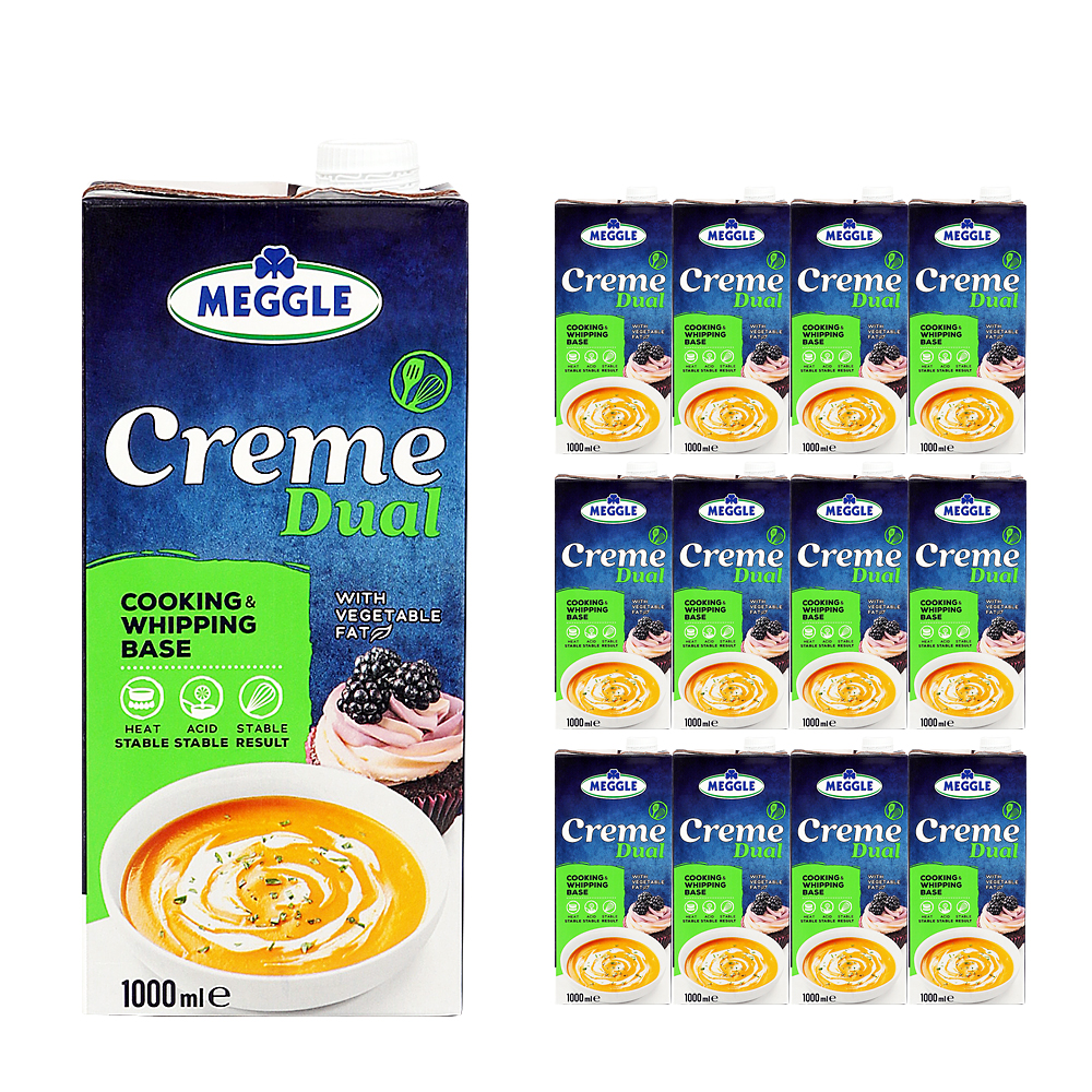 메글레 듀얼 휘핑크림 1L /냉장 한박스 (1L x 12ea)/ 소비기한 25.12.02