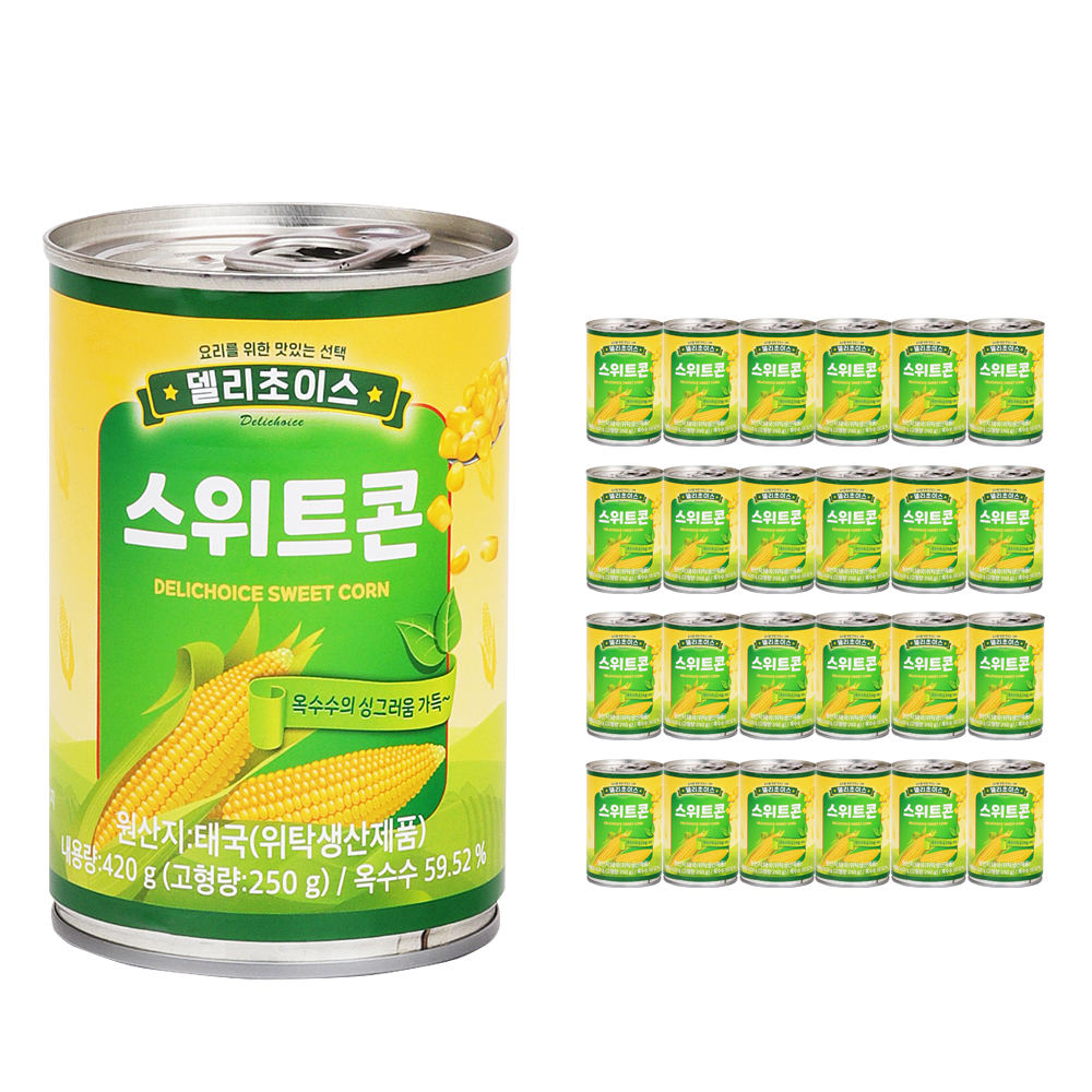델리초이스 스위트콘 420g /옥수수 한박스 (420g x 24ea)