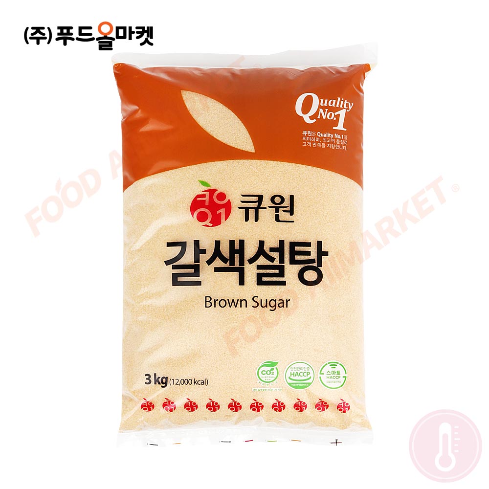 큐원 갈색설탕 3kg