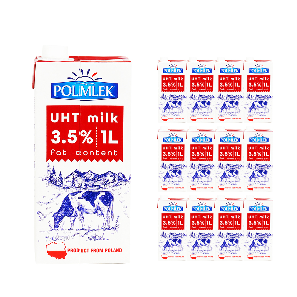 폴믈렉 UHT 멸균우유 3.5% 1L 한박스 (1L x 12ea)
