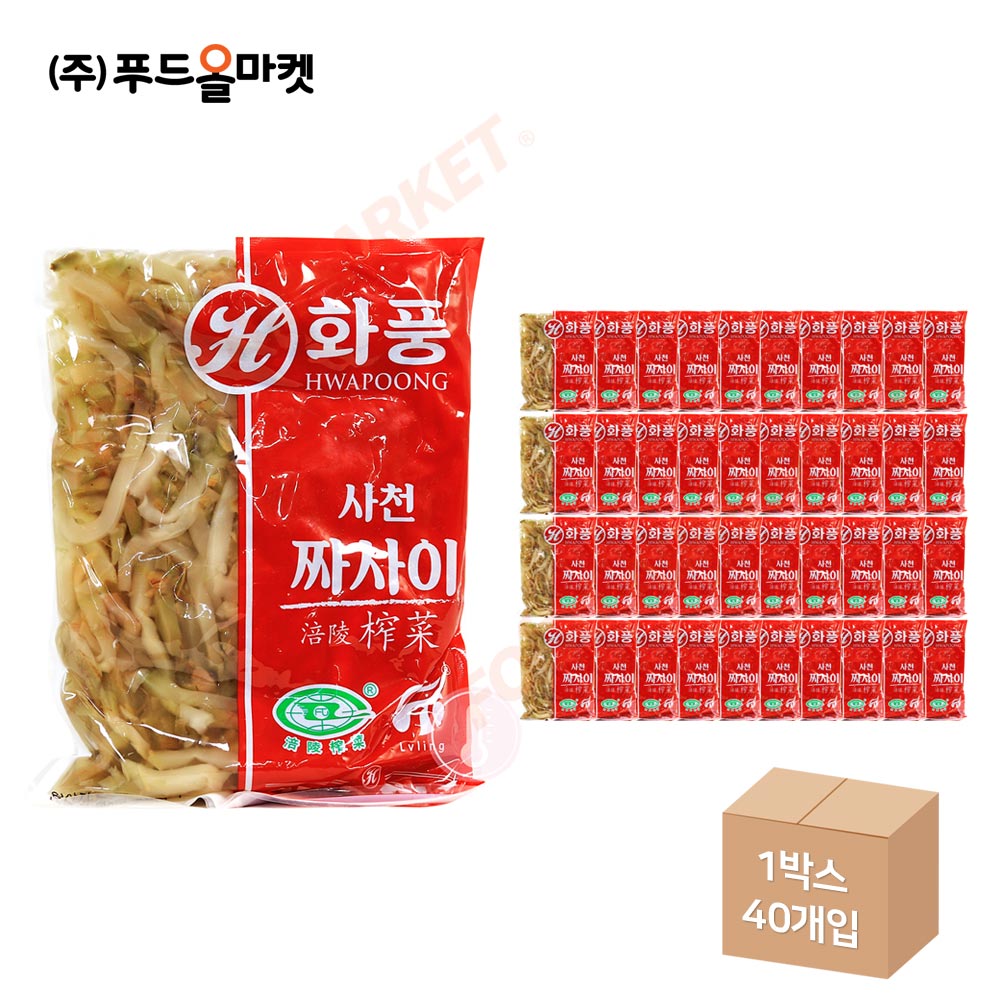 화풍 사천 짜사이 500g 한박스 (500g x 40ea)