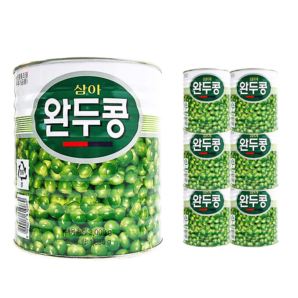 삼아 완두콩 3kg 한박스 (3kg x 6ea)