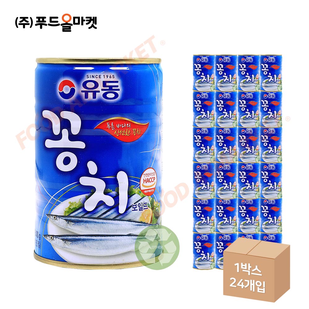 유동 꽁치보일드 400g 한박스 (400g x 24ea)