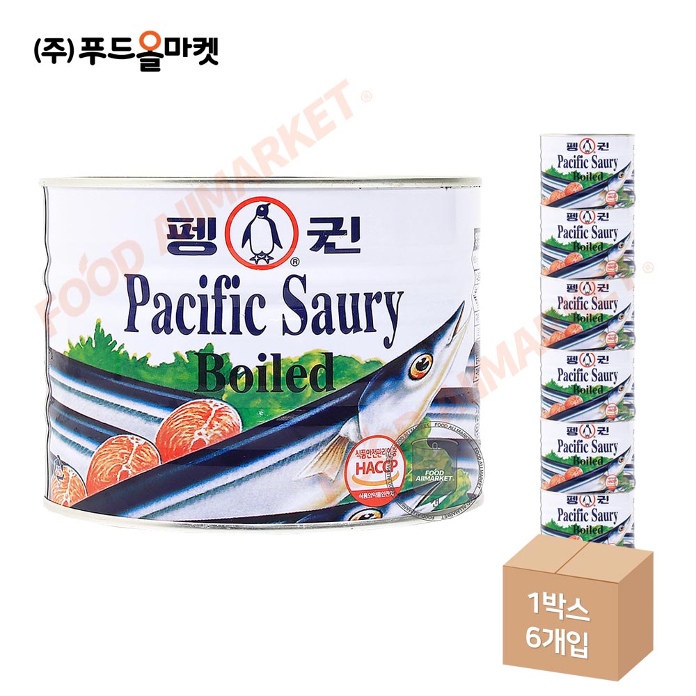 펭귄 꽁치 1.88kg 한박스 (1.88kg x 6ea)