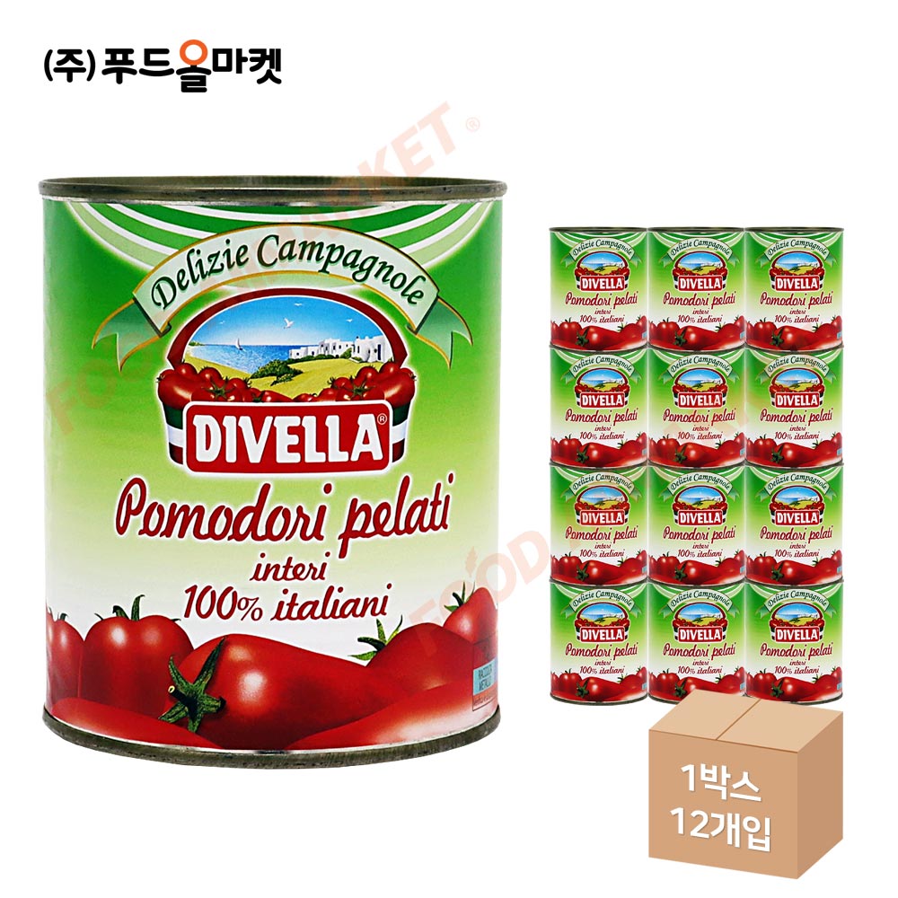 디벨라 토마토홀 800g 한박스 (800g x 12ea)