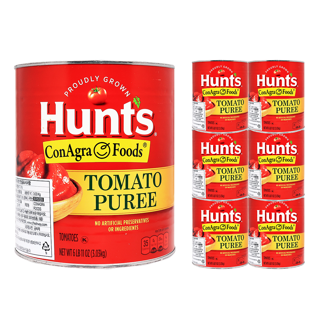 헌트 토마토퓨레 3.03kg 한박스 (3.03kg x 6ea)