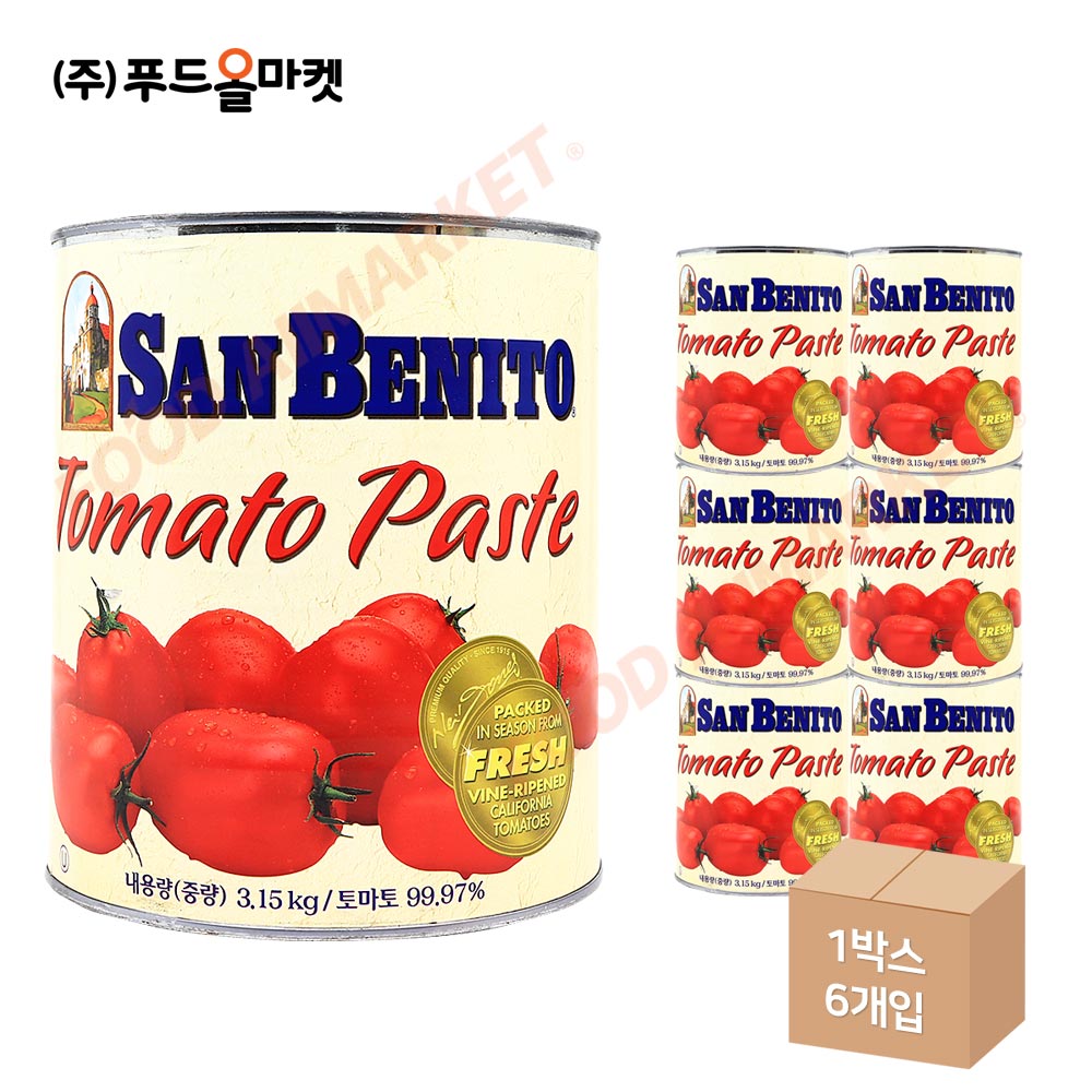 산베니토 토마토 페이스트 3.15kg 한박스 (3.15kg x 6ea)