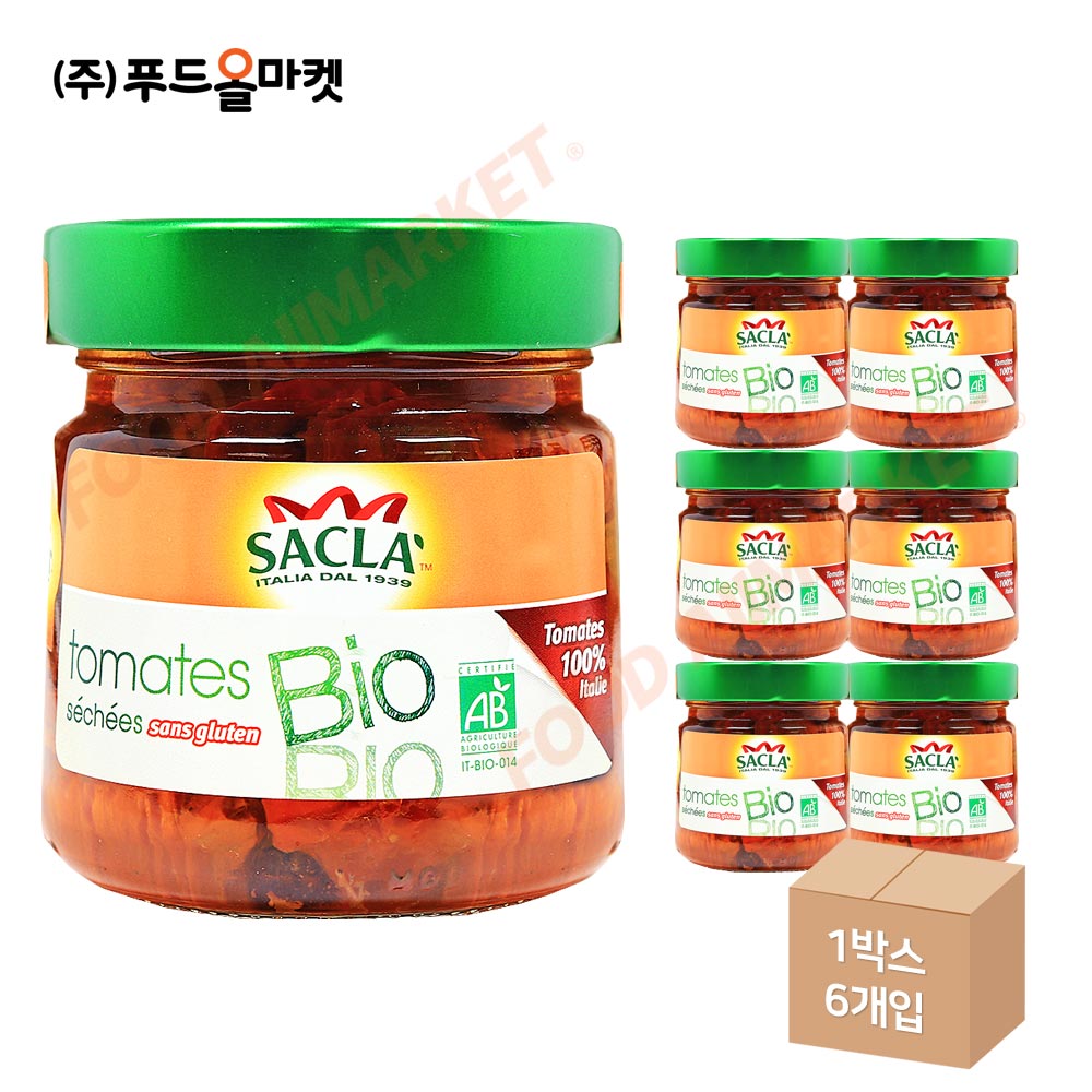 사클라 유기농 건조토마토 190g 한박스 (190g x 6ea)