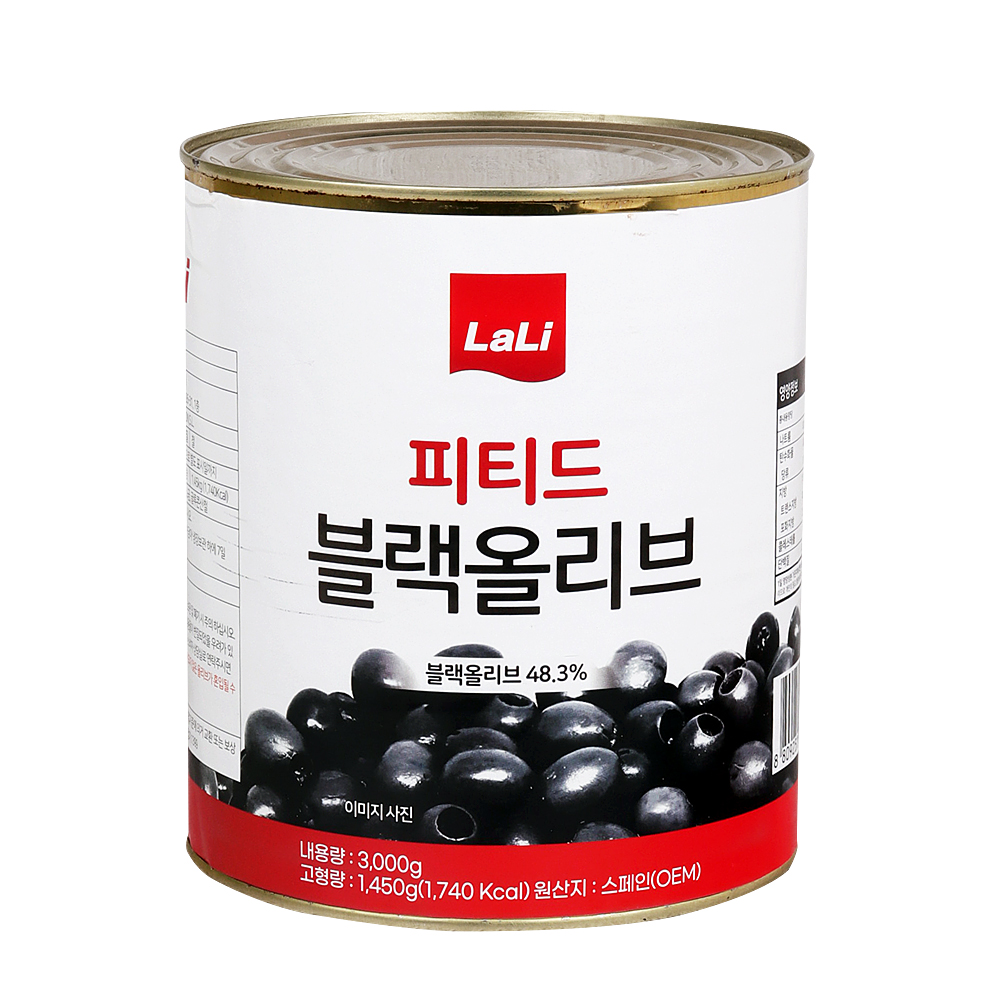 라리 피티드 블랙올리브 3kg