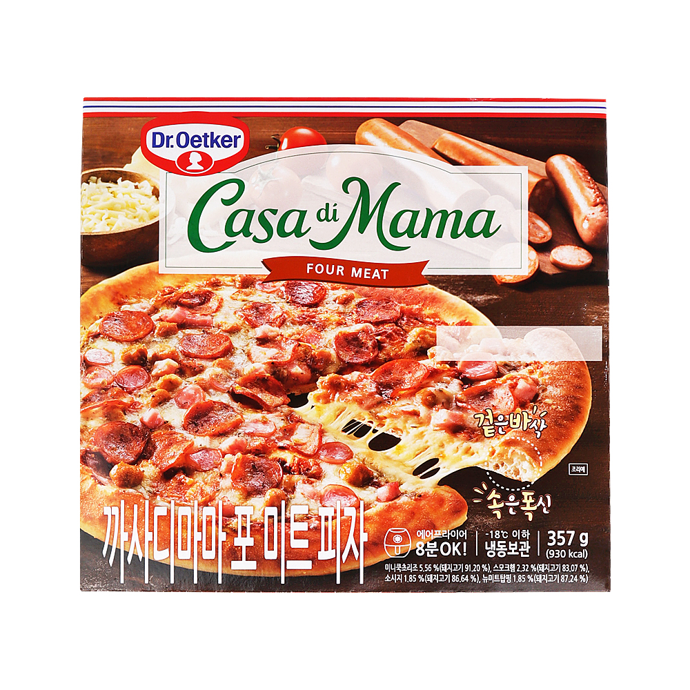 닥터오트커 까사디마마 포미트피자 357g /냉동