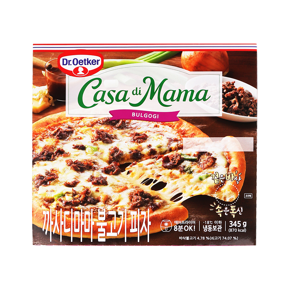 닥터오트커 까사디마마 불고기피자 345g /냉동
