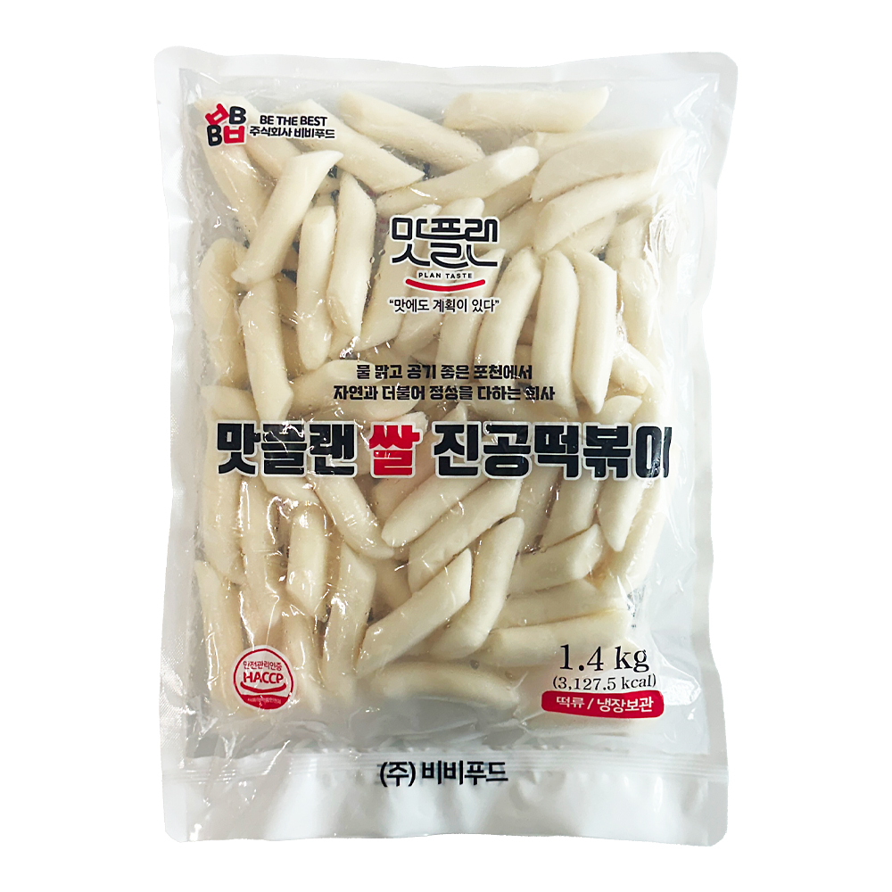 비비푸드 맛플랜 건 쌀떡볶이 떡 1.4kg /냉장