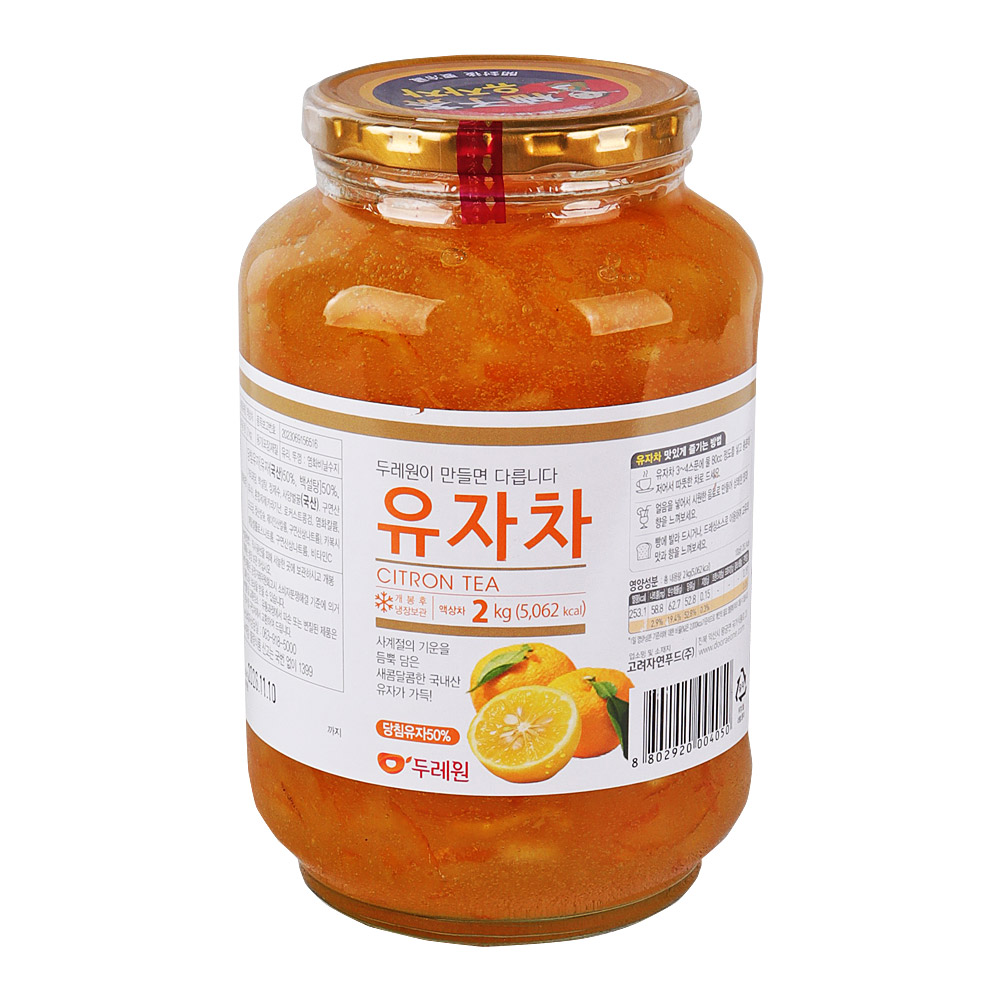 두레원 꿀 유자차 2kg