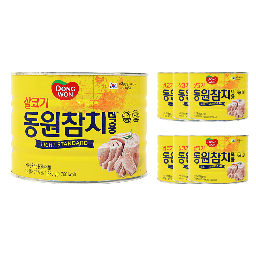 동원참치 살코기 덕용 1.88kg 한박스 (1.88kg x 6ea)