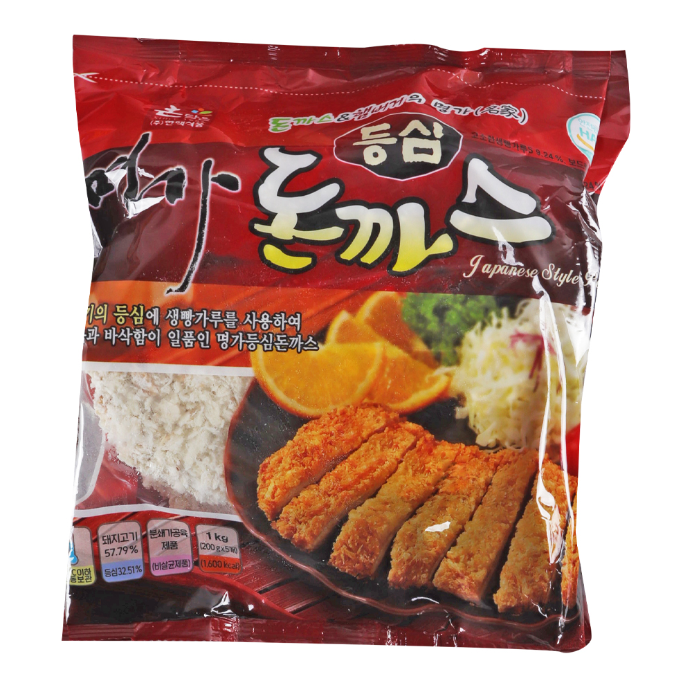 한맥 등심명가돈까스 1kg (200g x 5ea) /냉동