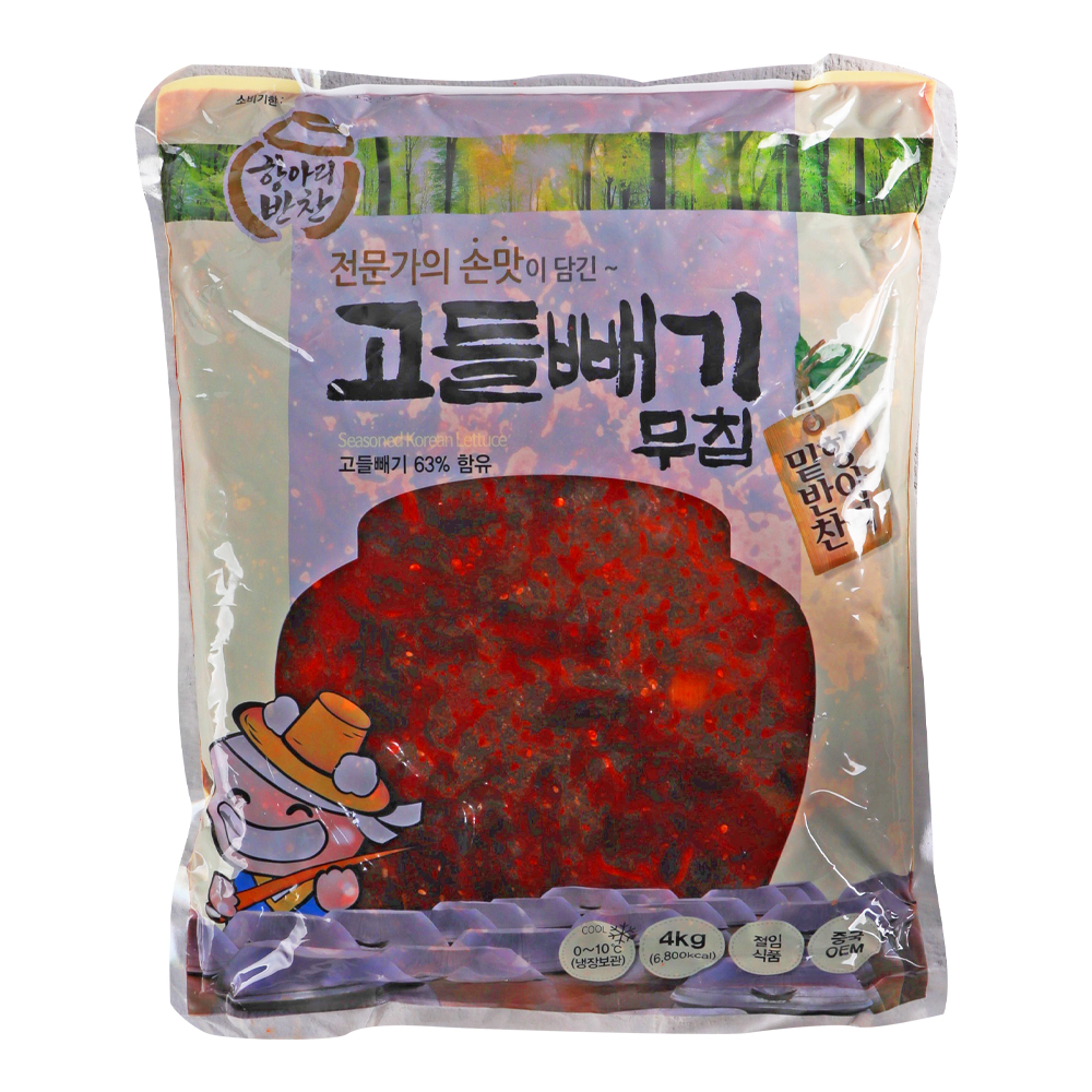 항아리반찬 고들빼기무침 4kg /냉장