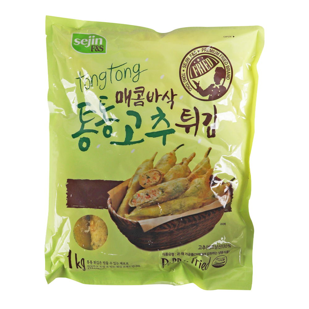 세진 통통 매콤바삭 고추튀김 1kg/냉동