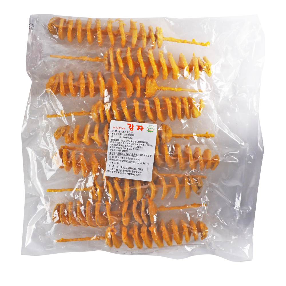 삼원 튀김스프링 회오리감자 900g/냉동