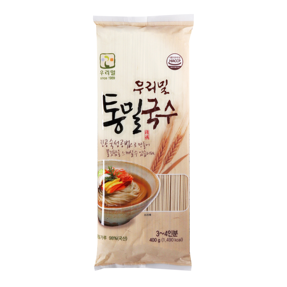 우리밀 통밀국수 400g