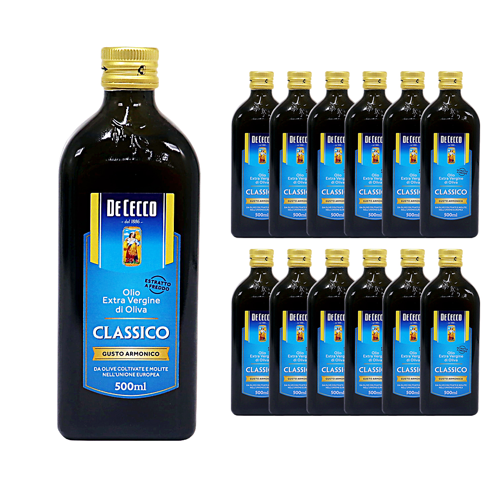 데체코 엑스트라버진 올리브유 500ml 한박스 (500ml x 12ea)