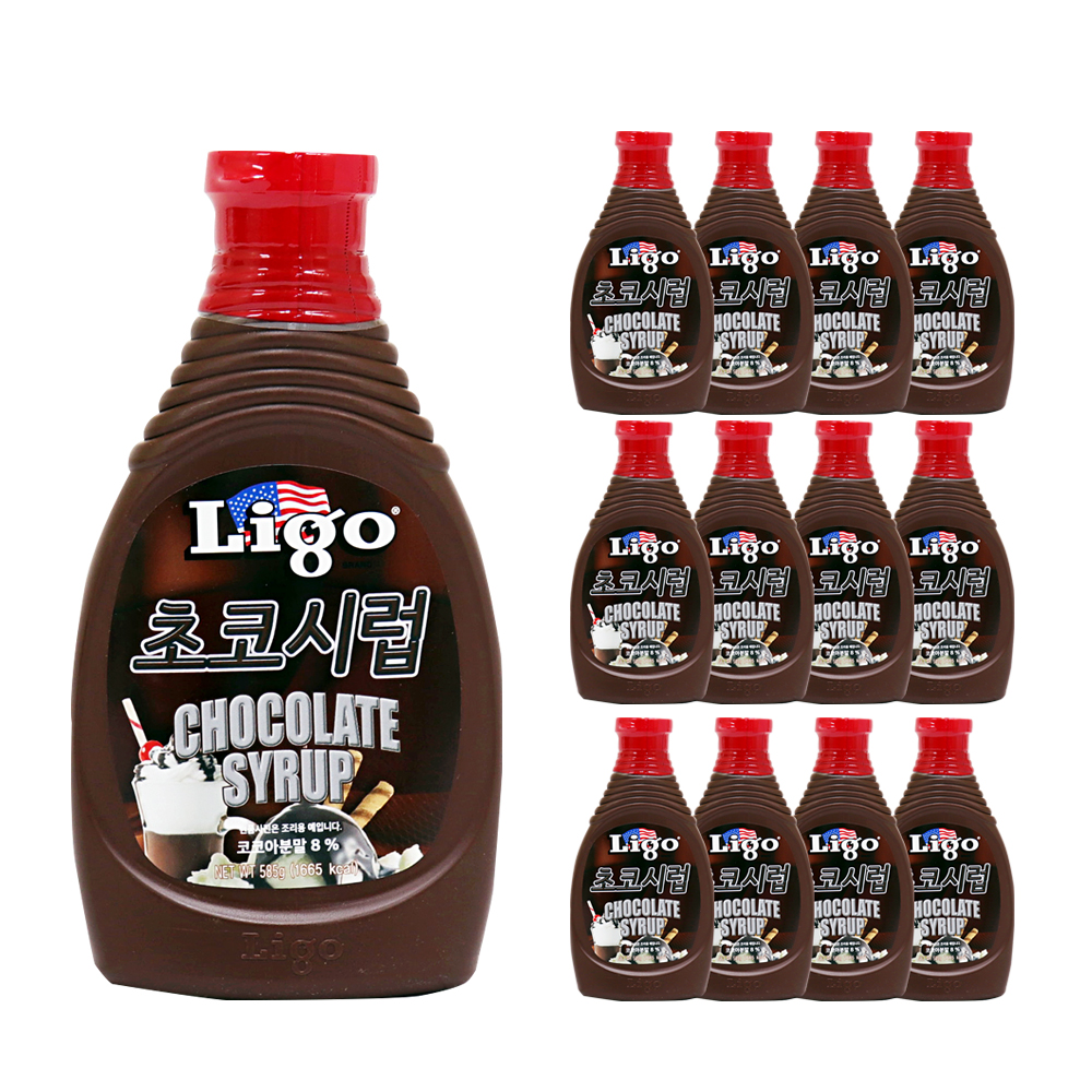 리고 초코시럽 585g /국내산 한박스 (585g x 12ea)