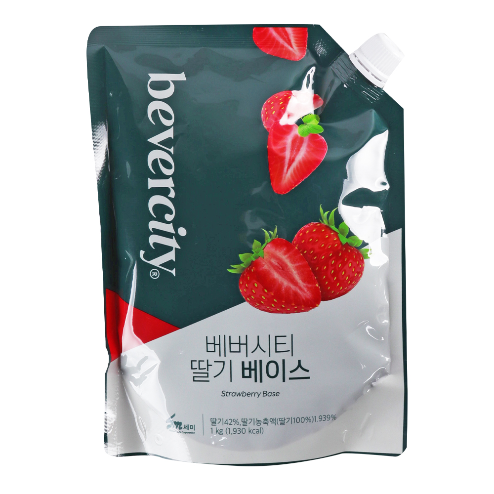 세미 베버시티 딸기 베이스 1kg (파우치)