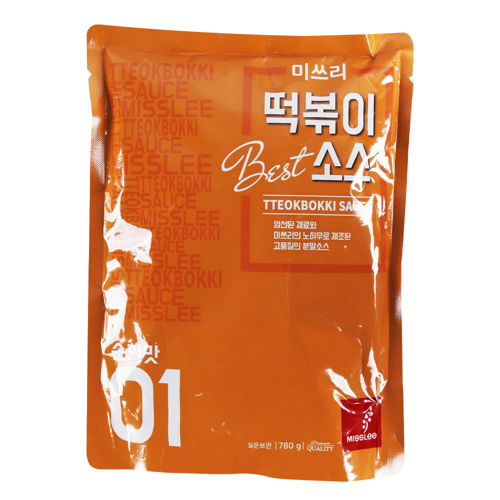 미쓰리 떡볶이소스 순한맛(1번) 780g