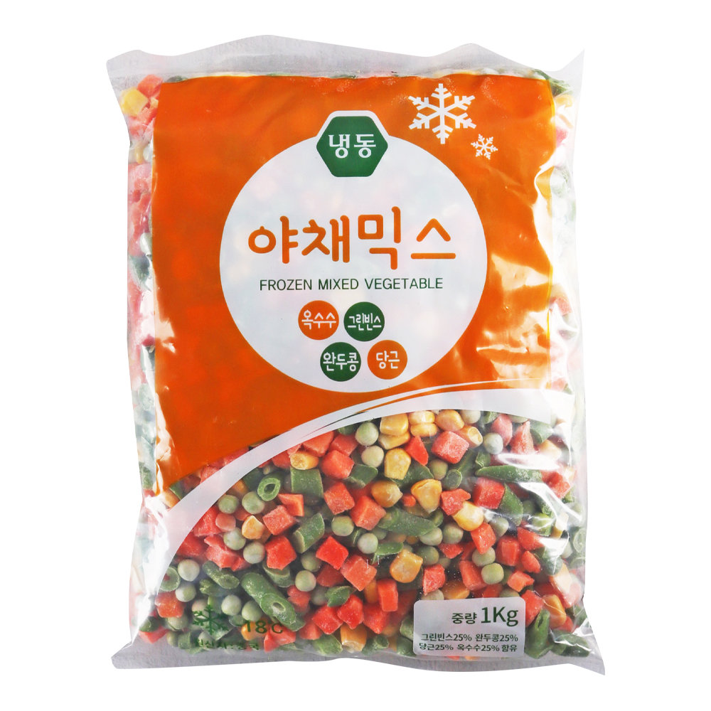 신정푸드 참맘 혼합야채믹스 4종 1kg /냉동