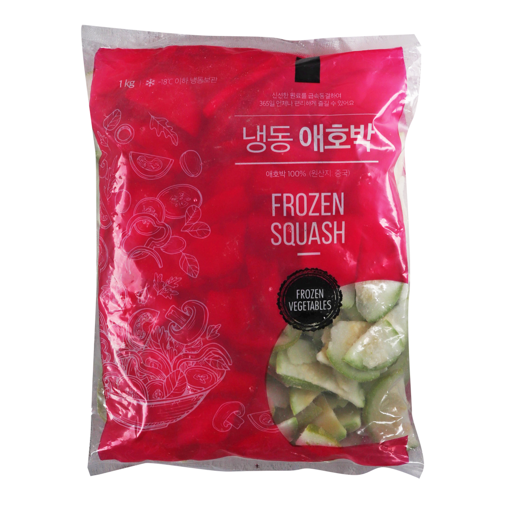 글로벌 냉동애호박(반달) 1kg /냉동