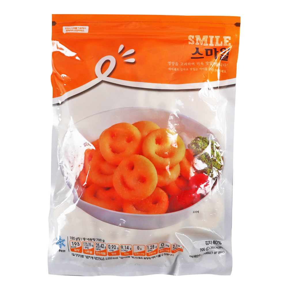 데이쉐프 스마일 700g /냉동 / 감자 튀김