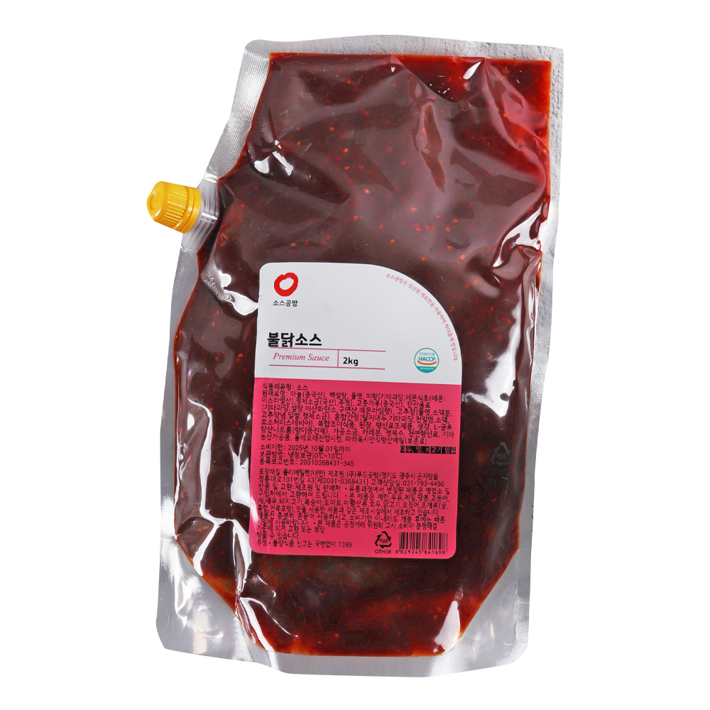 소스공방 불닭소스 2kg /냉장