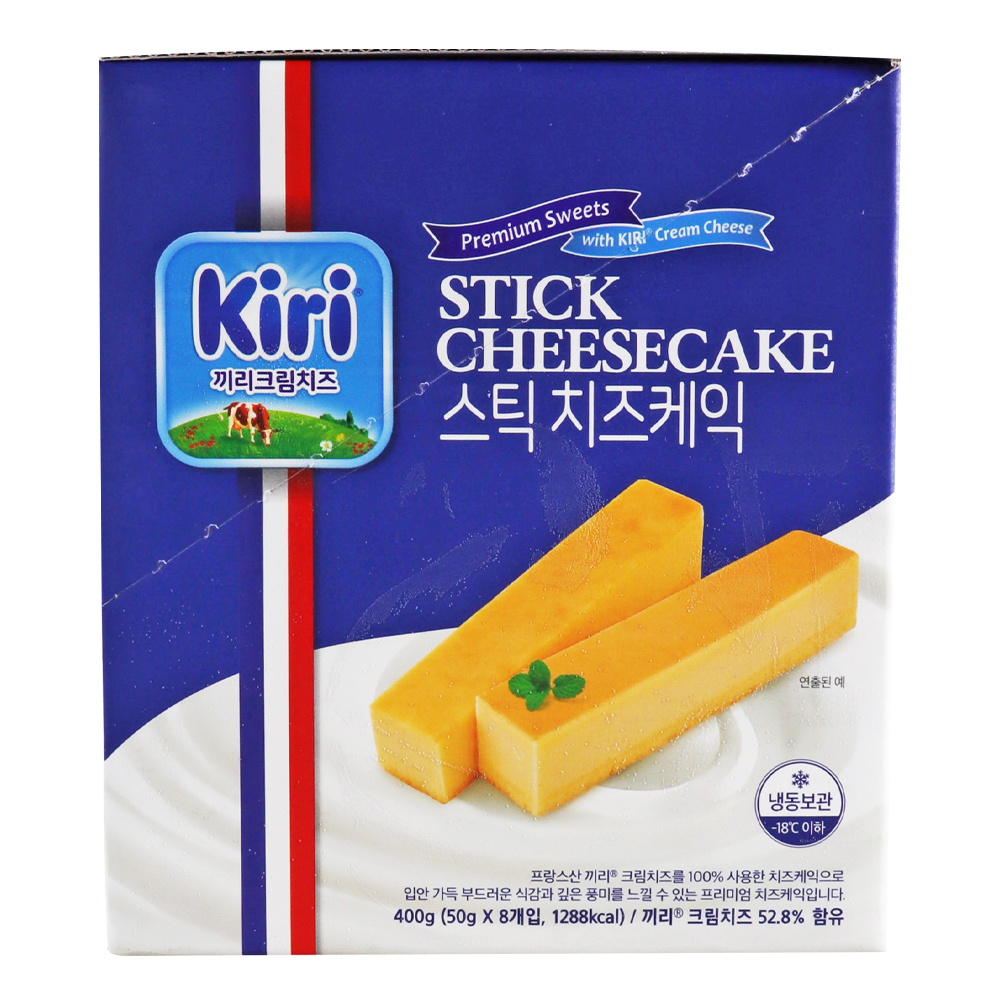 제원 끼리 스틱치즈케잌 플레인(50g x 8ea)/box/ 냉동