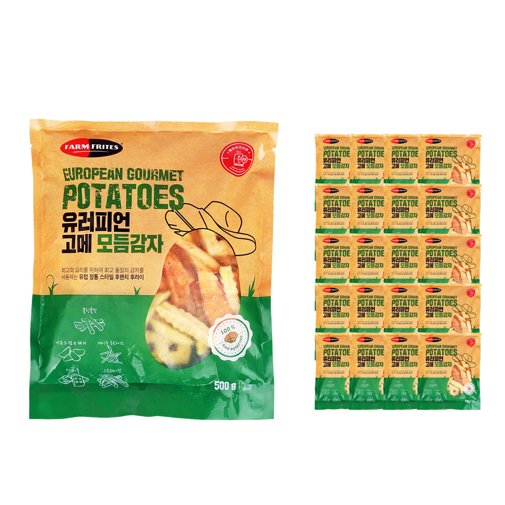 팜프리츠 고메 모듬 감자튀김 500g /냉동 한박스 (500g x 20ea)