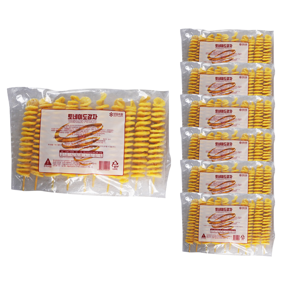 서원 회오리 감자 800g 한박스 ((80g x 10ea) x 6pak)