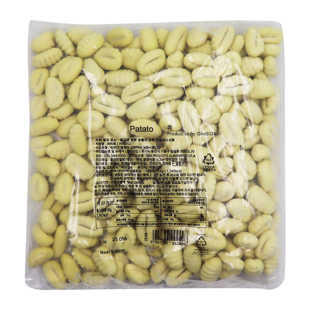 선인 파타토 감자뇨끼 1kg / 냉동