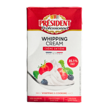 프레지덩 쿠킹크림35% 1L (휘핑크림) /냉장
