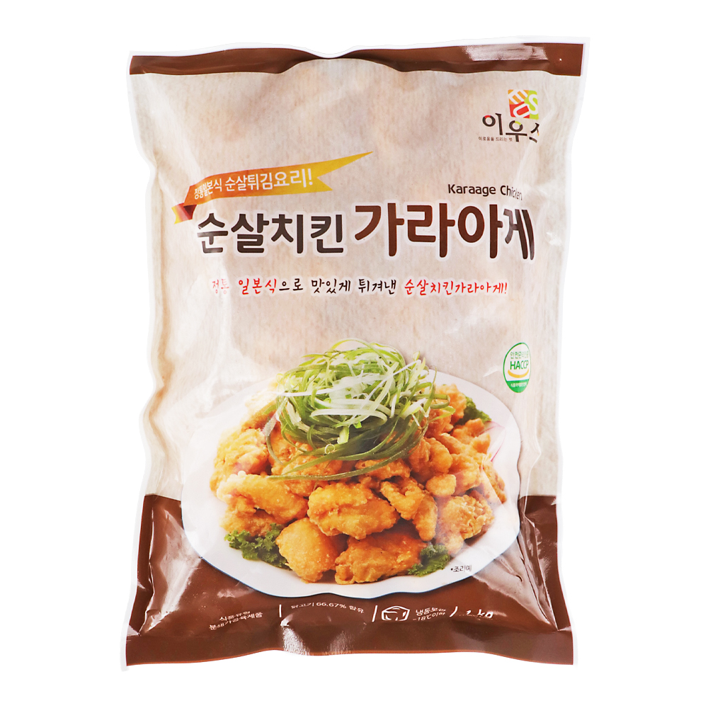 이우스 순살치킨가라아게 1kg /냉동