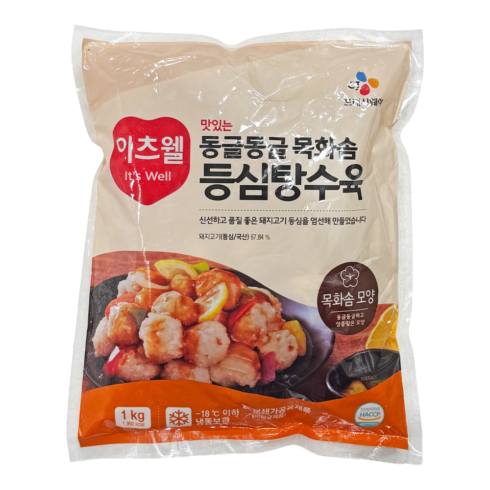 이츠웰 동글동글 목화솜 탕수육 1kg /냉동