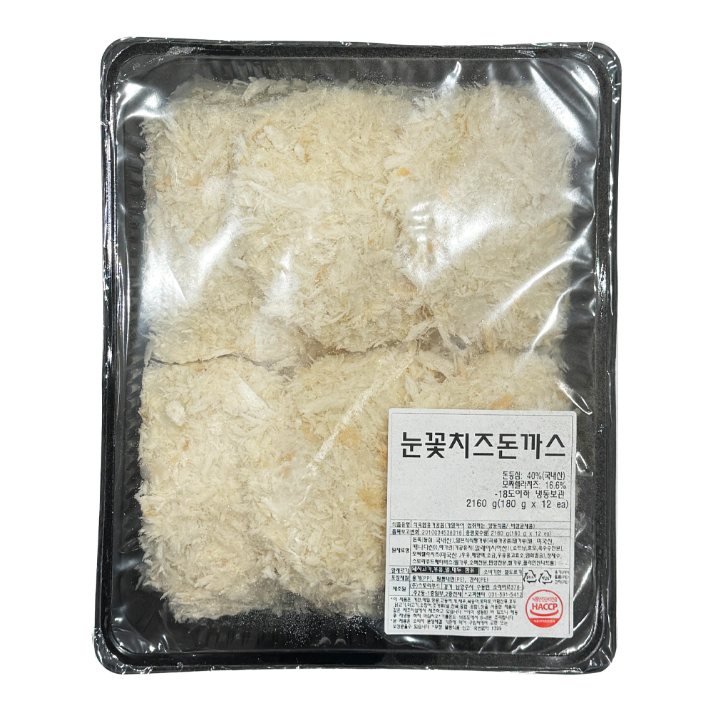 스토리푸드 눈꽃치즈돈까스 2.16kg(180g x 12ea) /냉동