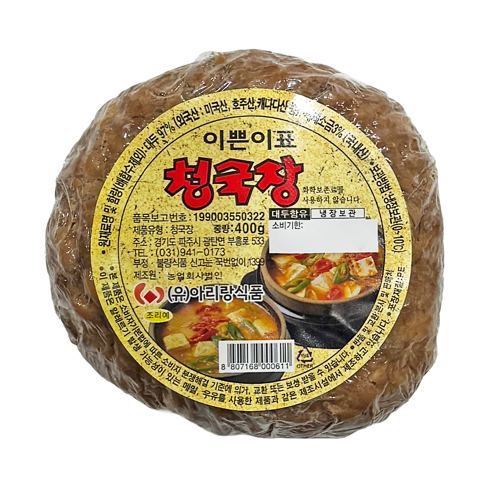 아리랑 이쁜이표 청국장 400g /냉장
